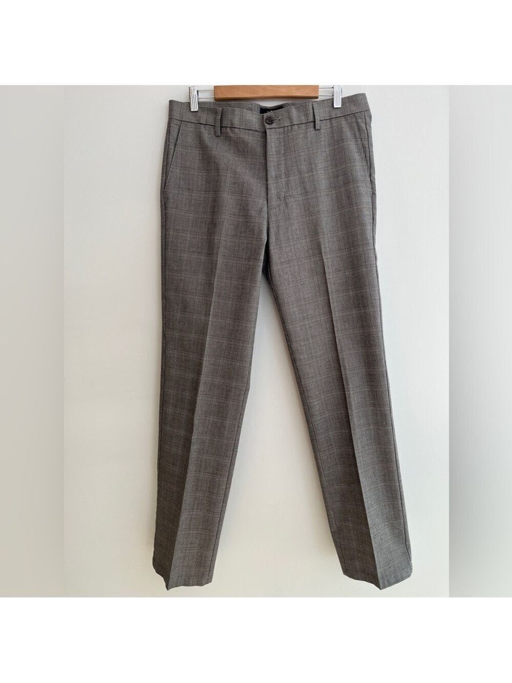 DOCKERS Signature Khaki Slim Fit D1 Pants Glen Plaid Business Travel Academia